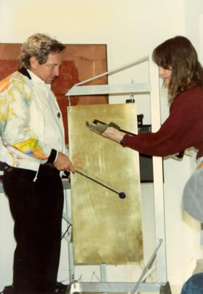 Robert Rauschenberg and Kat Epple Playing a Strategic Structure by Lawrence Voytek